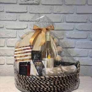 Black and taupe Seagrass Tray